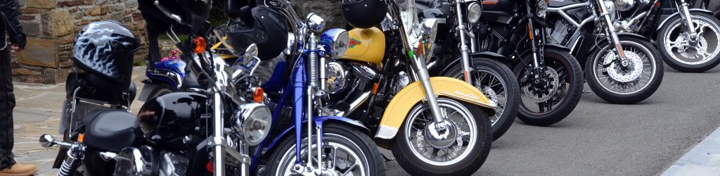 georgia motorcycles lined up outside